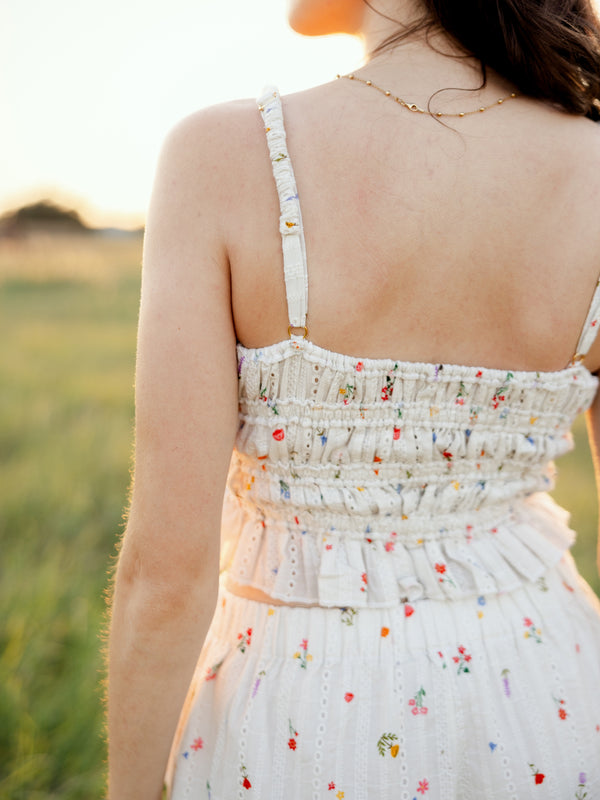 Scrunch Eyelet Top