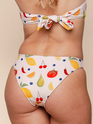 Paloma Papaya high waisted bikini bottom
